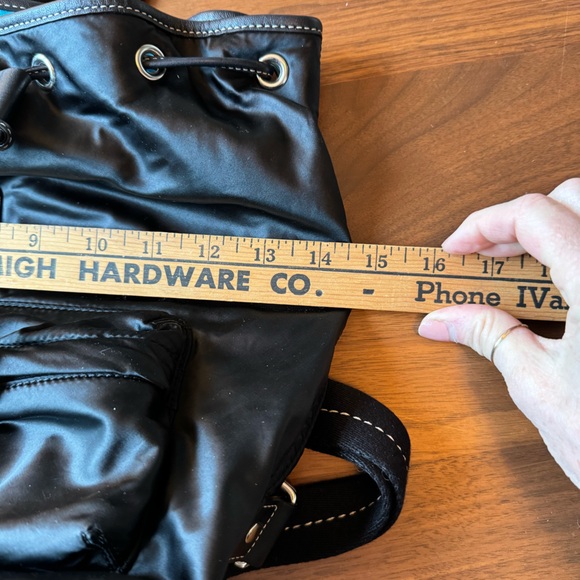 Coach leather and nylon backpack black - Picture 2 of 13